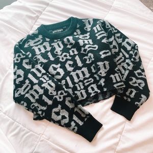 SOLD palm angels crop sweater